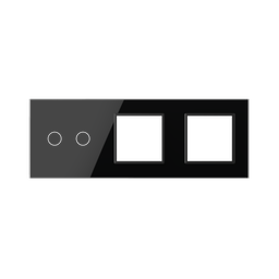Panneaux triple 2 commandes + 2 cases noir