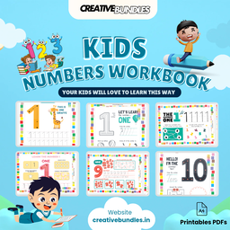 Kids Coloring Worksheet - Learn Numbers