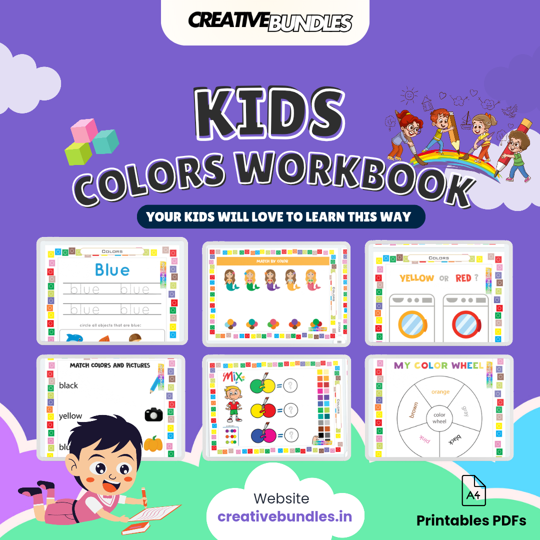 Kids Coloring Worksheet - Learn Colors_0