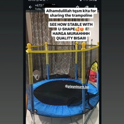 U-SHAPED LEG TRAMPOLINE 
