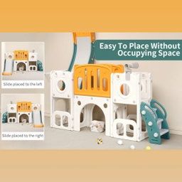 8 in 1 L-SHAPED TODDLER SLIDE (PREORDER 3 weeks!!)