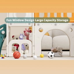 8 in 1 L-SHAPED TODDLER SLIDE (PREORDER 3 weeks!!)
