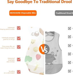 DISPOSAL BIBS TRAVEL ESSENTIAL 