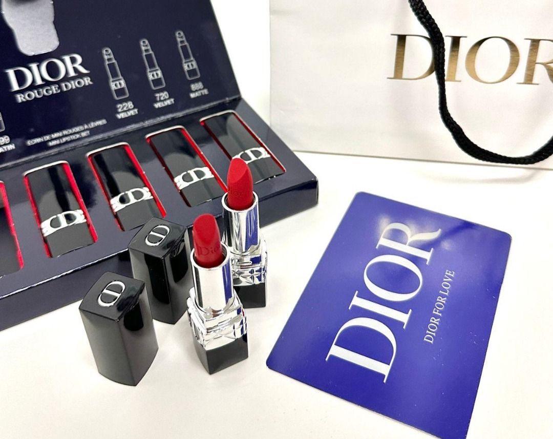 Dior Rouge Mini Lipstick Gift Set 5x1.5g