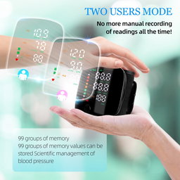 Advanced Wrist Blood Pressure Monitor with Large LED Screen, User-Friendly Features, and Unparalleled Accuracy