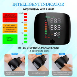 Advanced Wrist Blood Pressure Monitor with Large LED Screen, User-Friendly Features, and Unparalleled Accuracy
