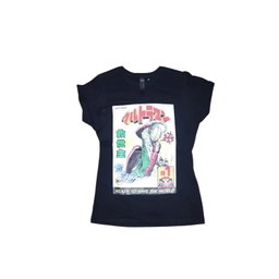 U PLAYERA L.E. HAGAKI NEGRA ULTRAMAN MUJER