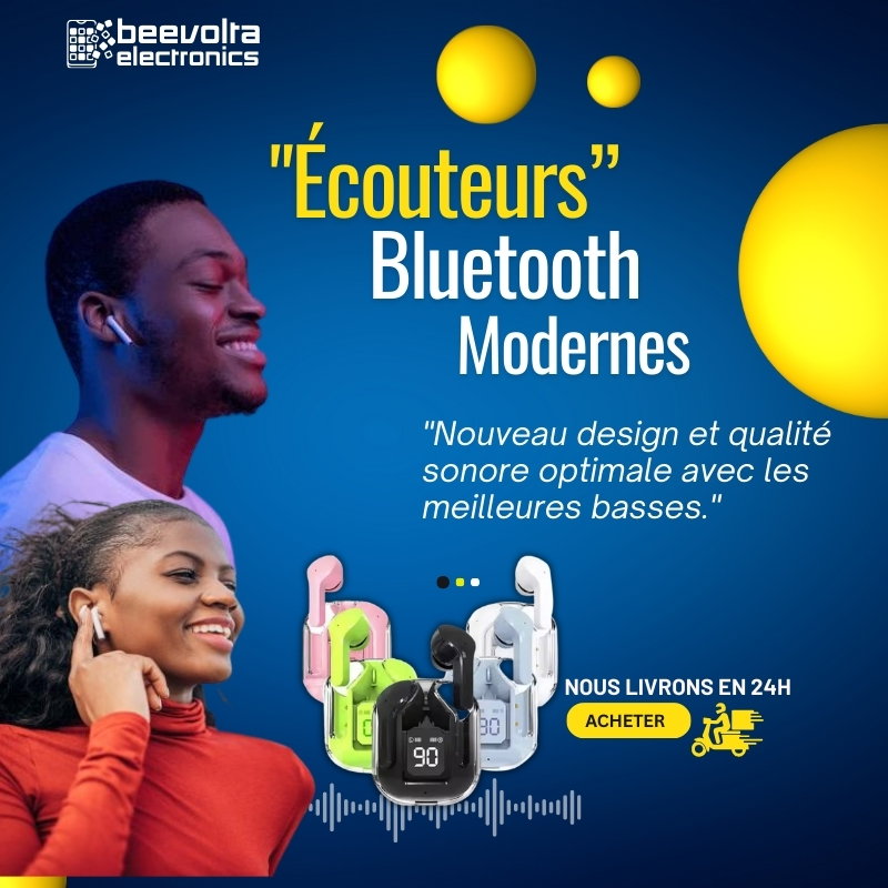 Écouteurs Blueatooth sans fil BT30 TWS: Son clair et design transparent_3