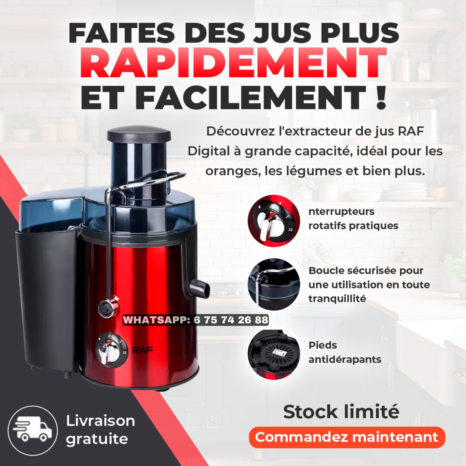 Extracteur de Jus  – Le Secret pour un Jus Frais et Naturel Chez Vous !_3