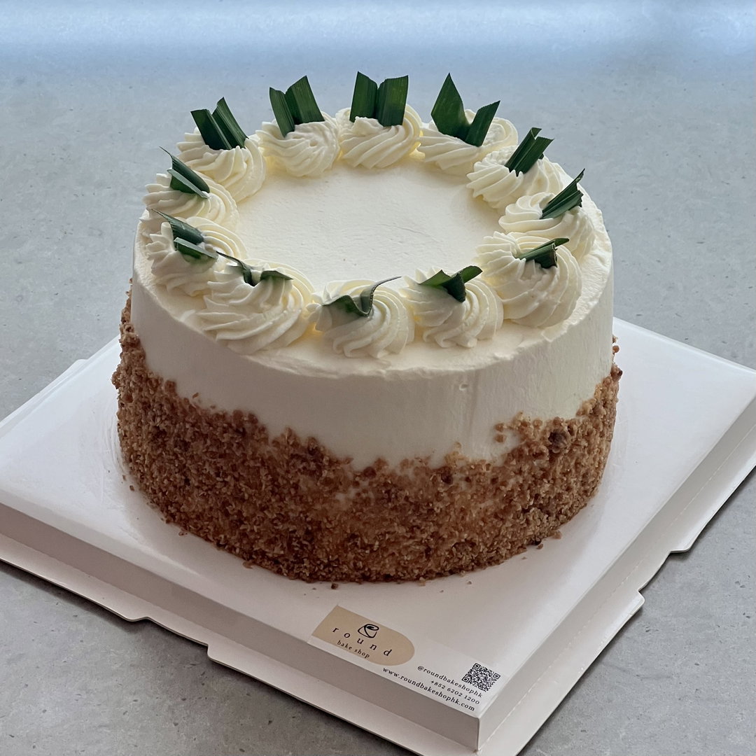 Coconut Mango Pandan Layered Cake | 椰子芒果斑蘭戚風蛋糕