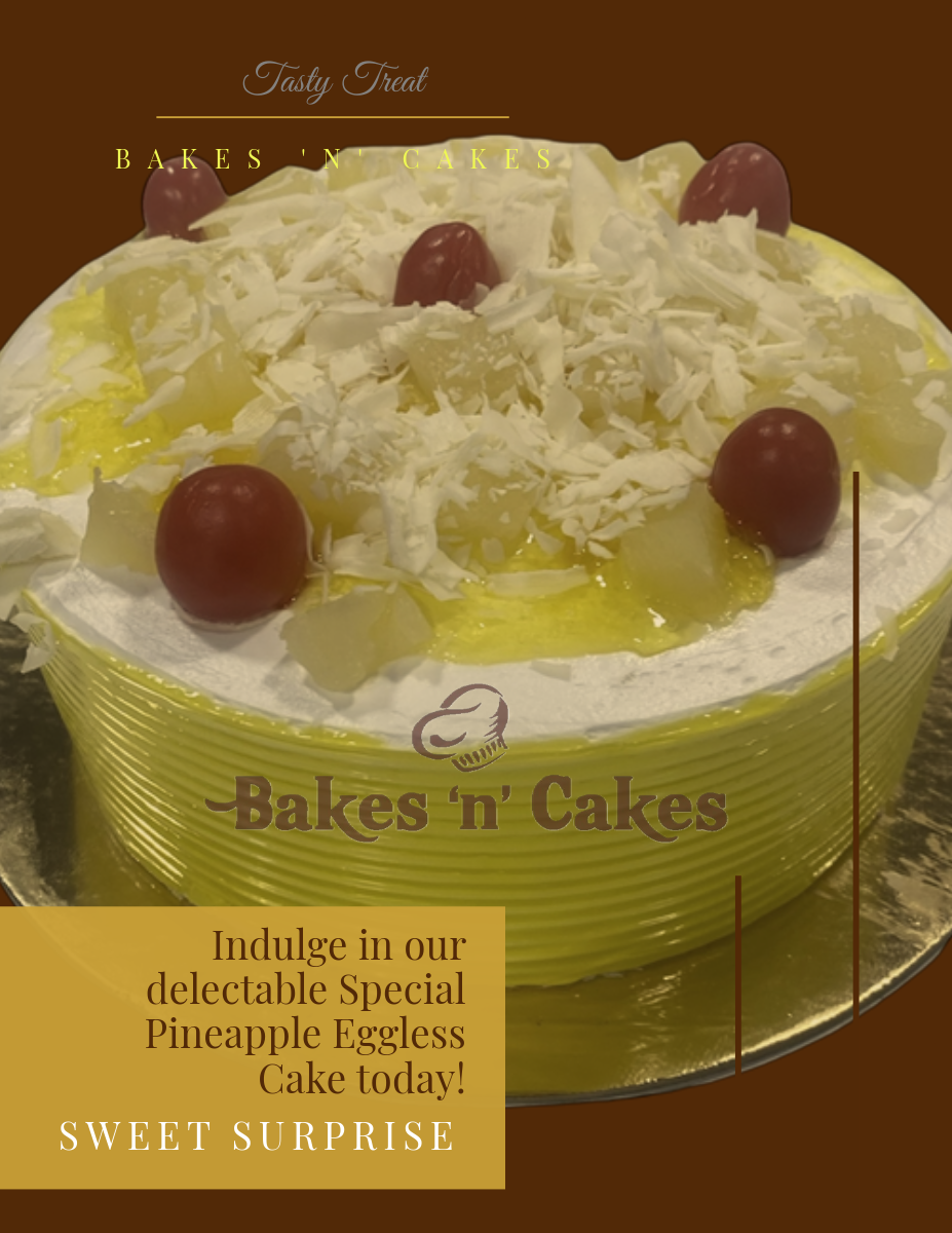 Special Pineapple Eggless Cake