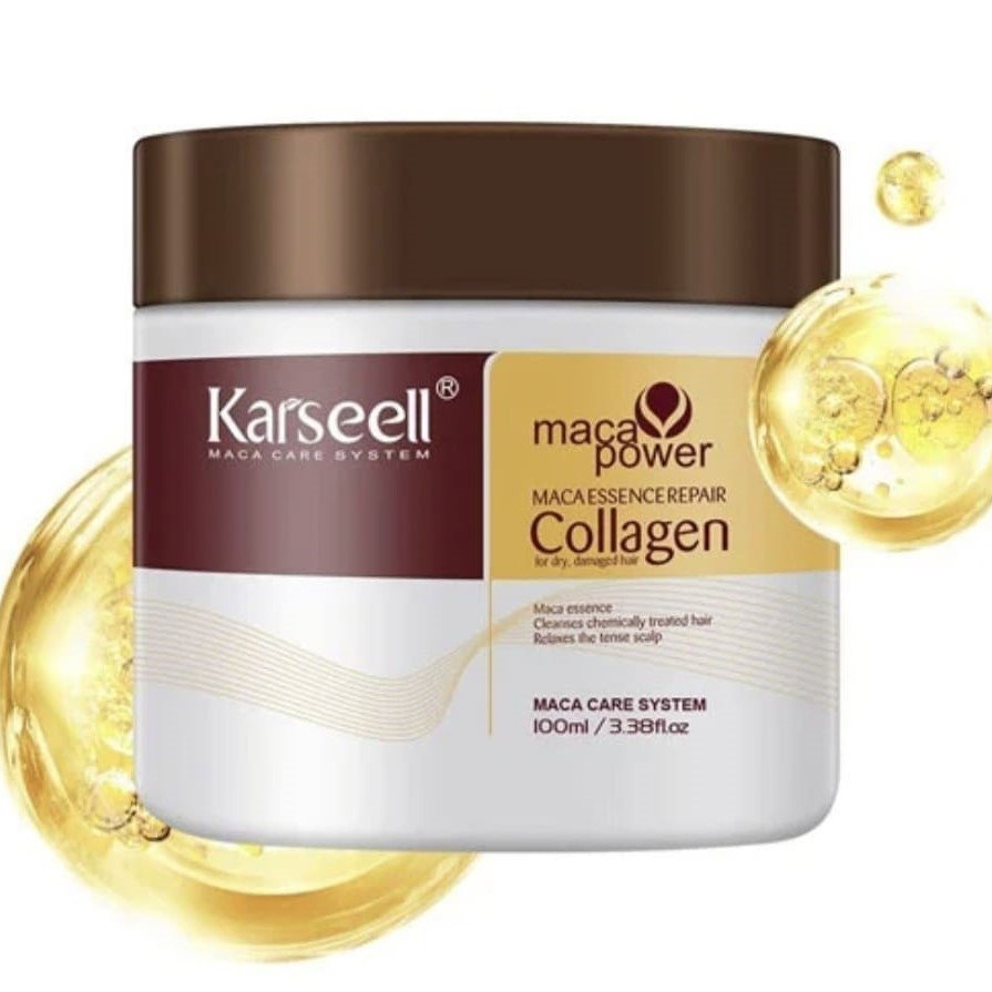 Karseell Collagen Hair Mask Maca Formula 100ml OR 500ml Tub_0