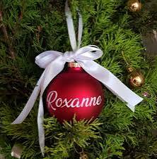 Personalized Christmas Baubles optional hat set 