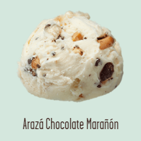 Helado artesanal Arazá-Chocolate-Marañon 1/2 Litro