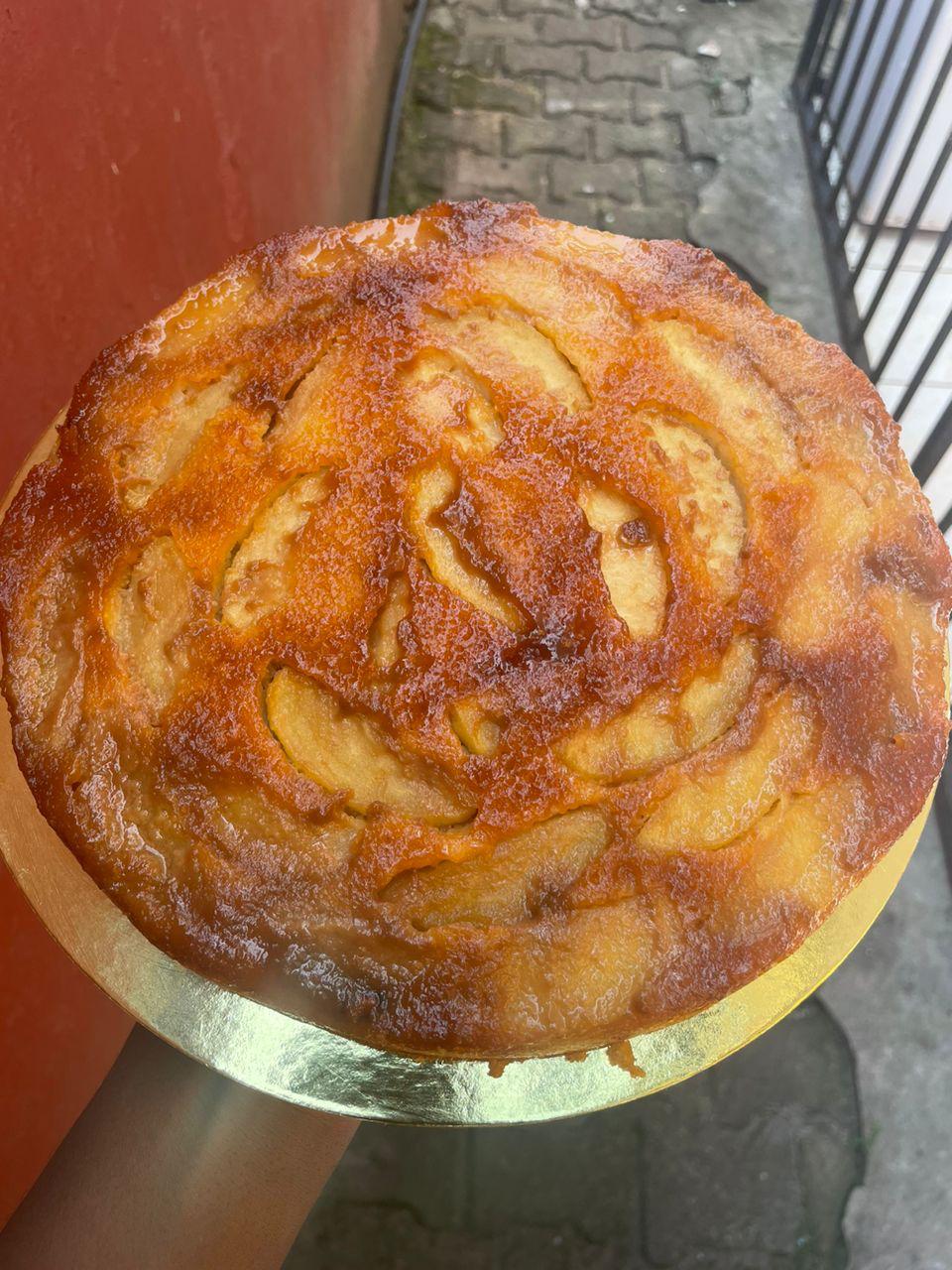 Gâteau aux pommes & caramel au beurre salé
