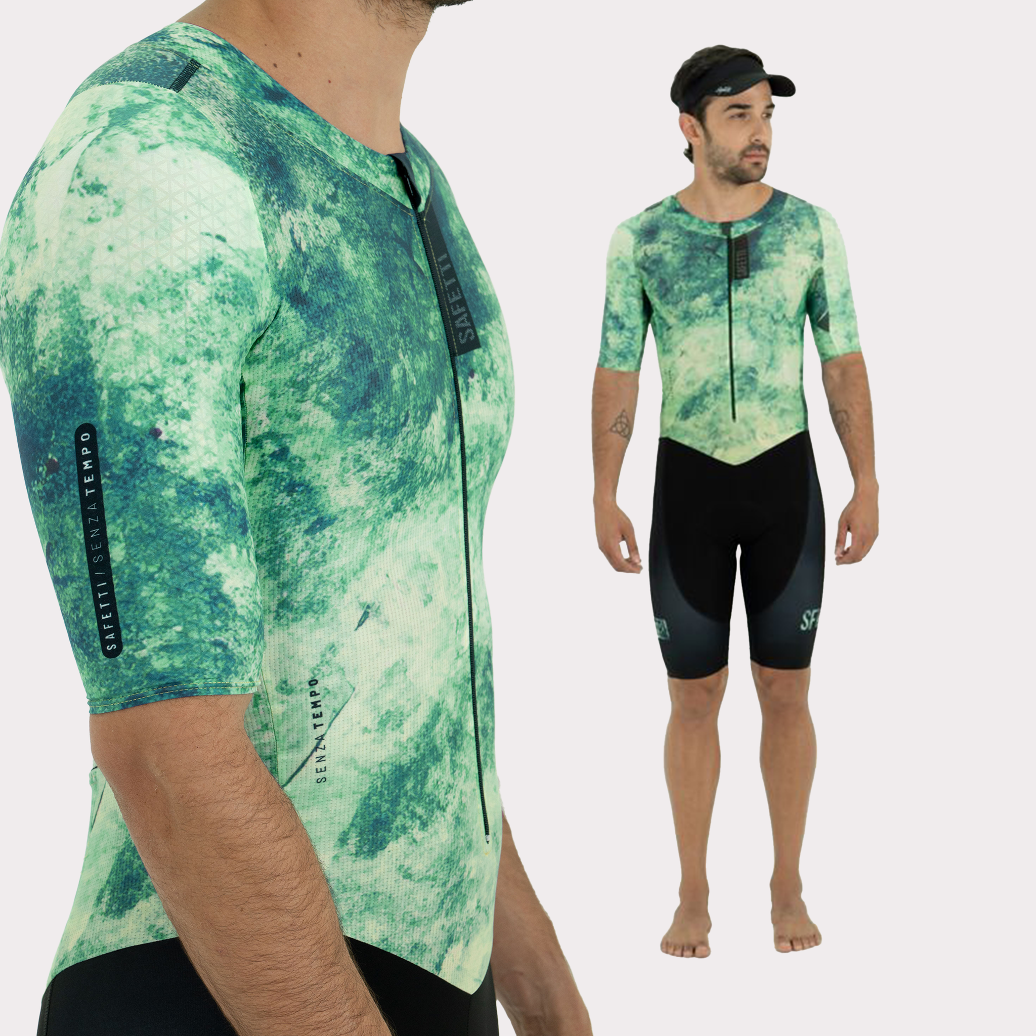 Enterizo Triatlón Corto Manga Corta Kona Para Hombre_0
