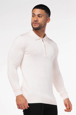 Long sleeved -Polo shirt 