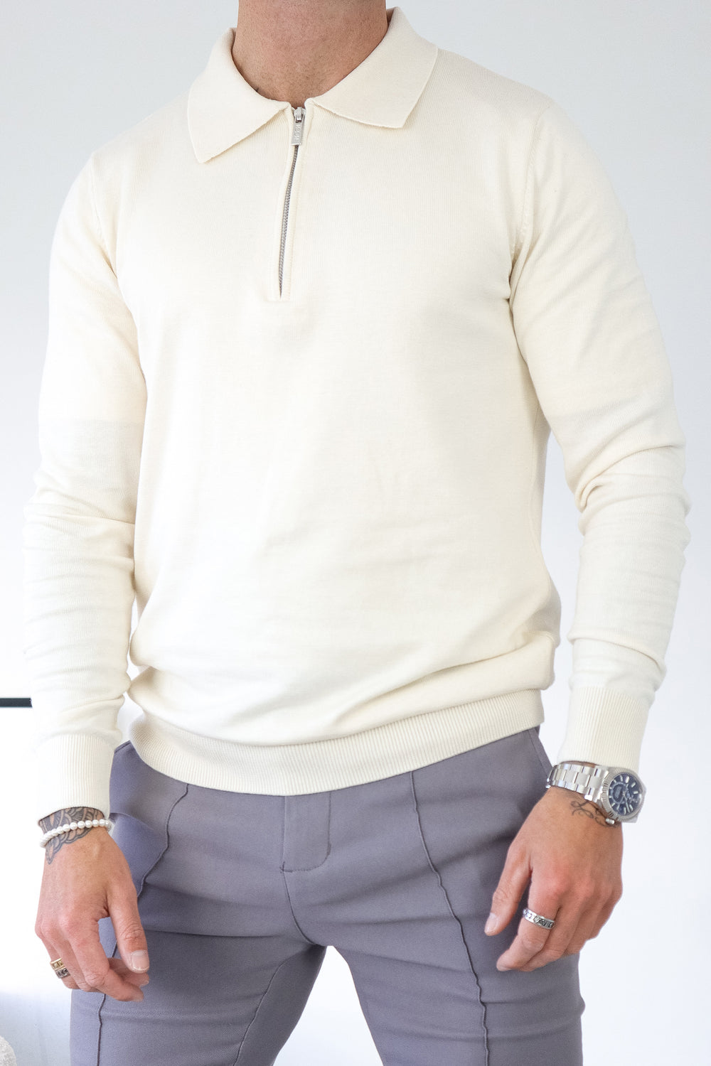 Long sleeved -Polo shirt _4