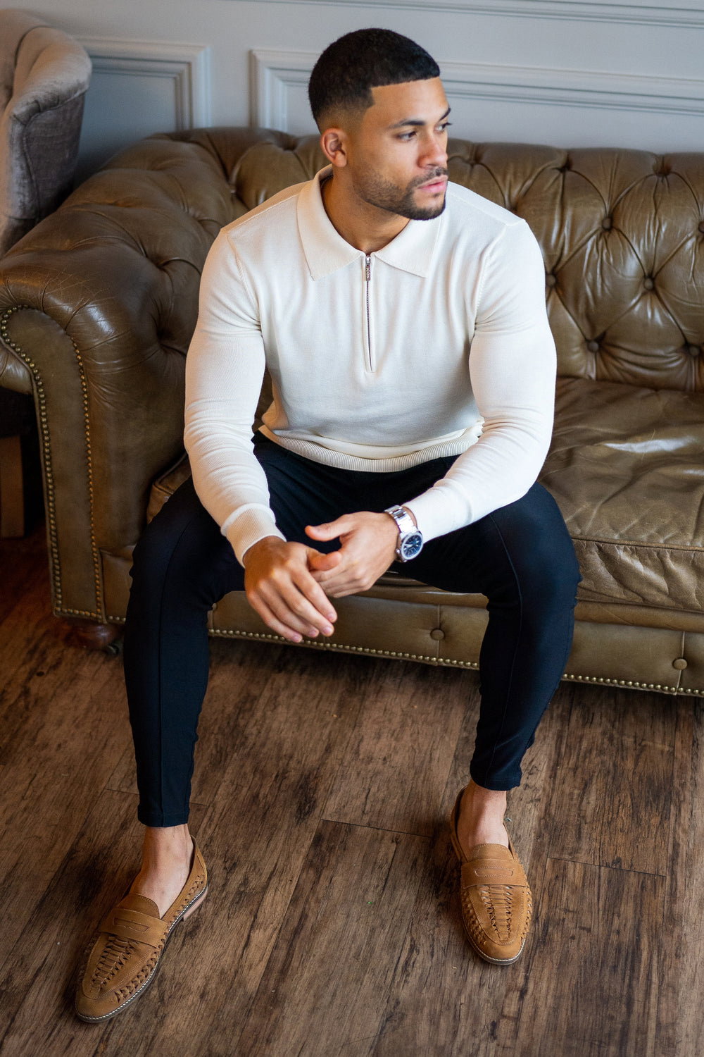 Long sleeved -Polo shirt _0