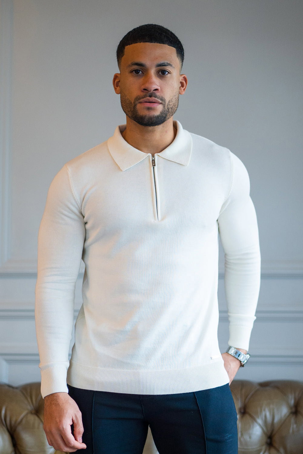 Long sleeved -Polo shirt _6