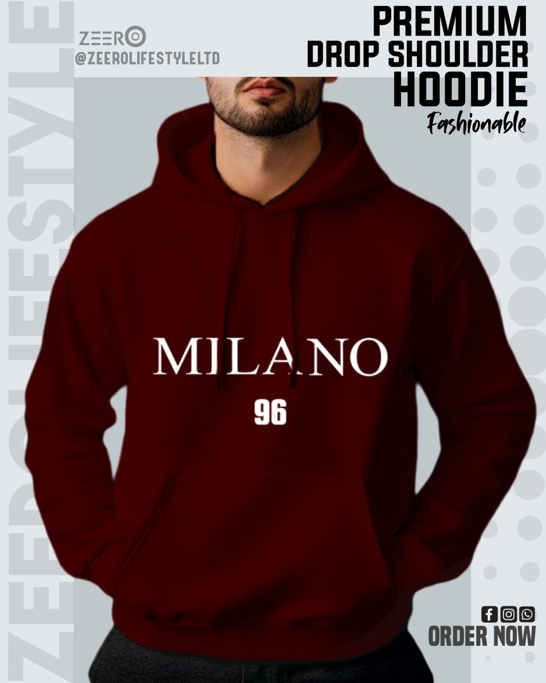 Premium Drop Shoulder Hoodie