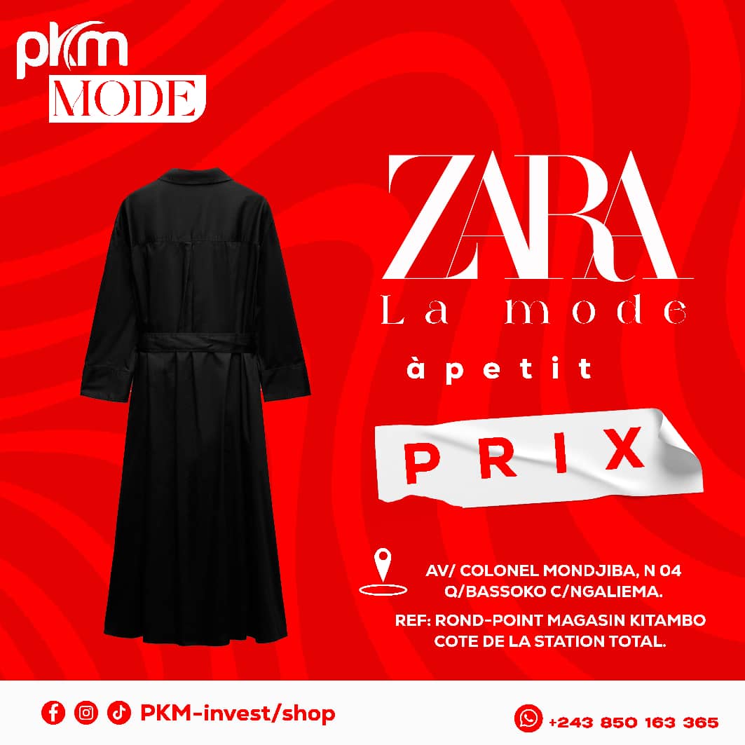 pépites zara robe noire_1