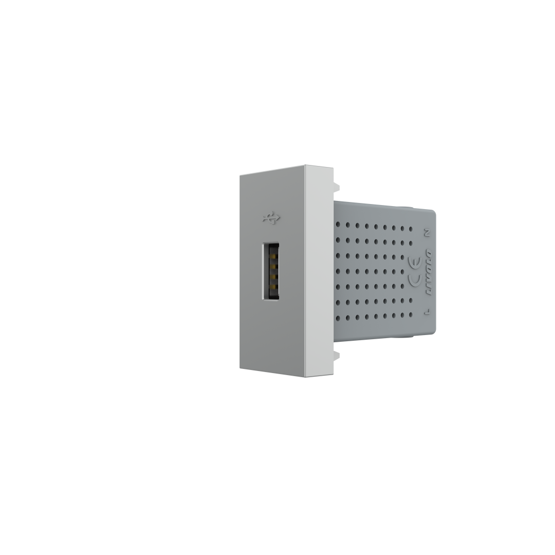 Mécanisme simple USB-A gris