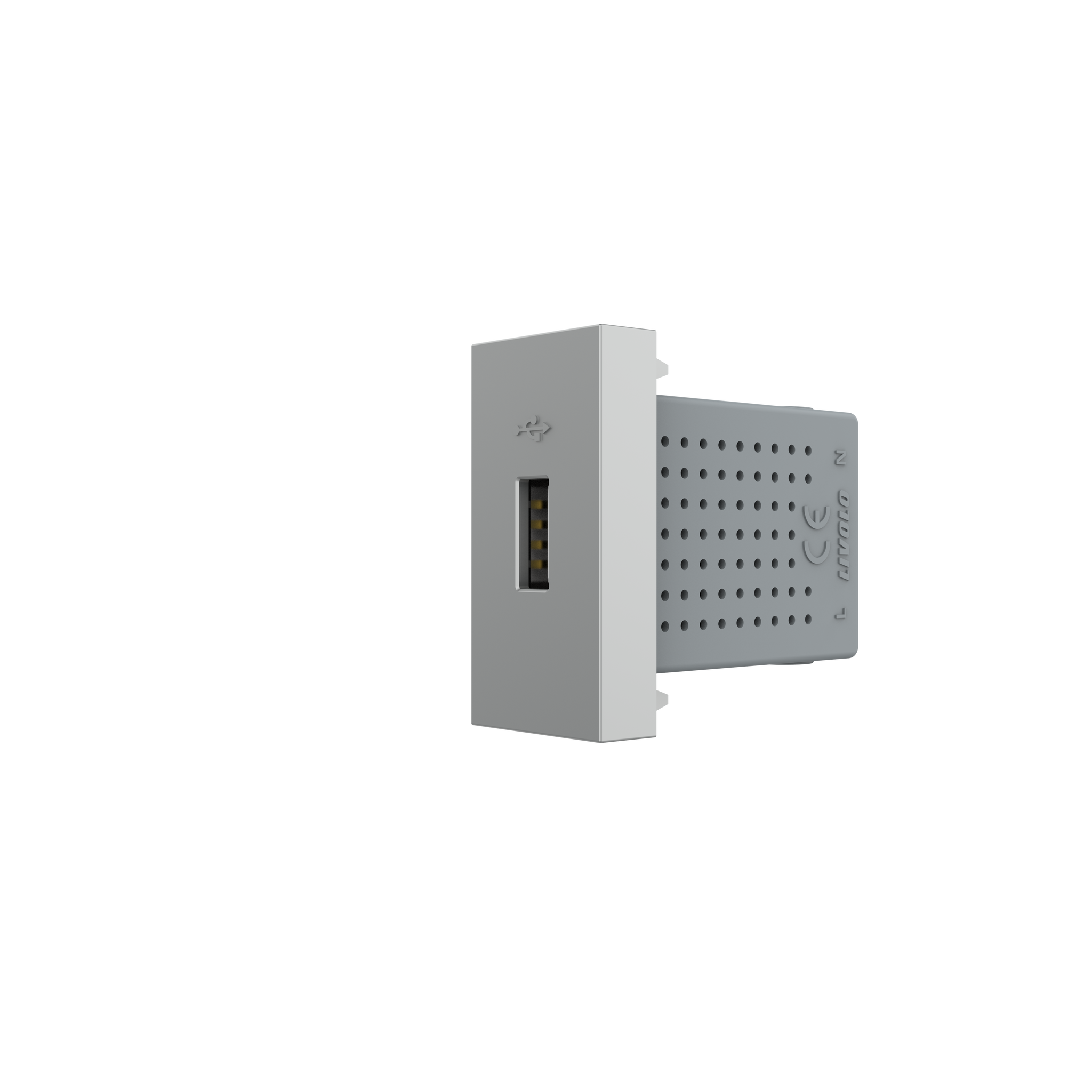 Mécanisme simple USB-A gris_0