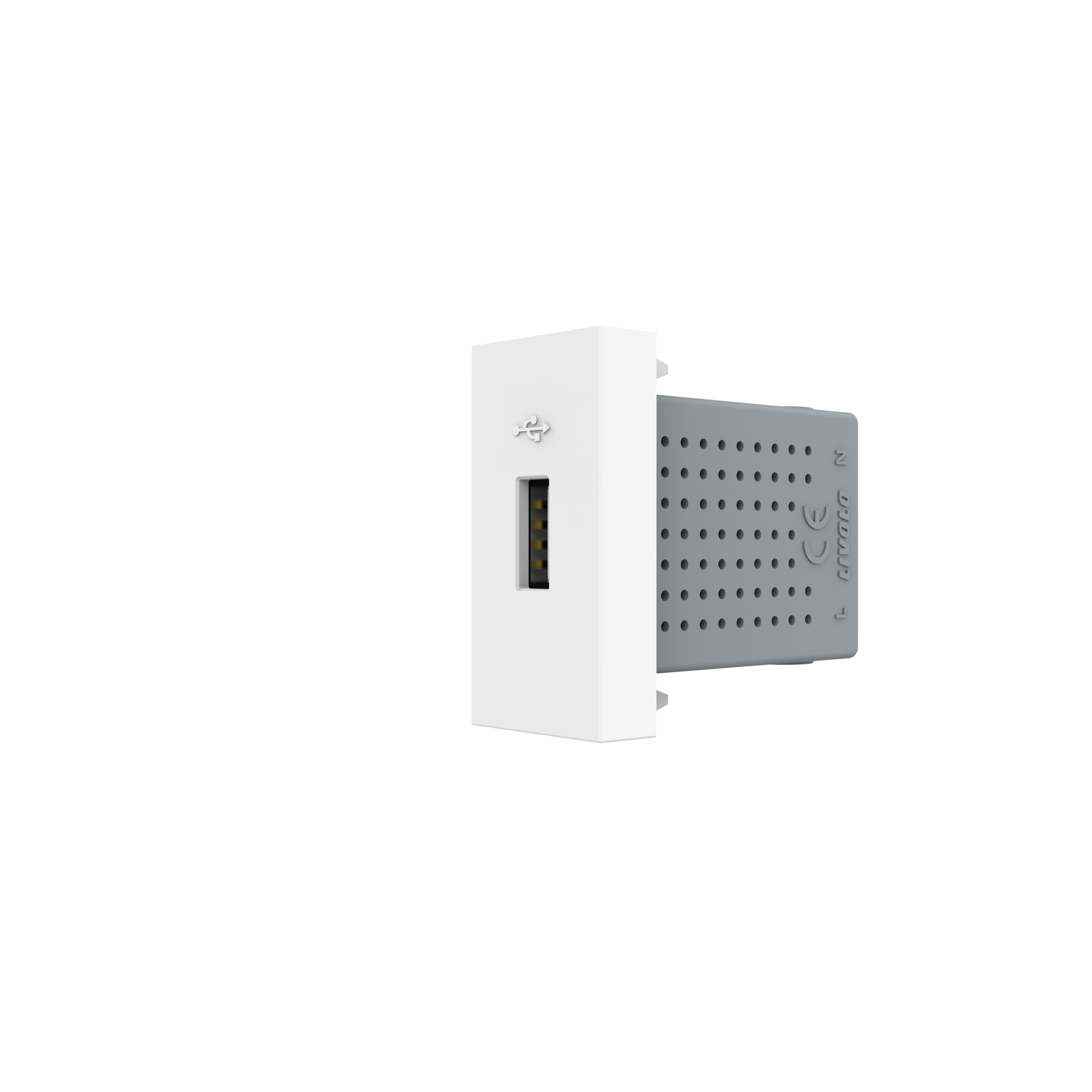 Mécanisme simple USB-A Blanc_0
