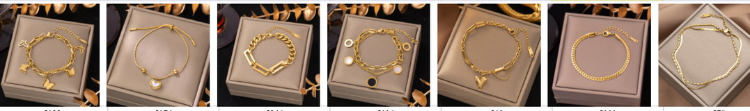 Bracelets en acier inoxydable 
