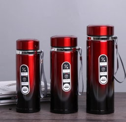 Vacuum Flask Insulated Coffee Cup,Stainless Steel Thermal Travel Mug,Large Capacity Leakproof Cup,Protable Flask With Rope For Desk,Outdoor-D 500ml
