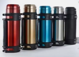 Silvery 1.2 Liter High-capacity Outdoor Travel Cup Custom logo Outdoor large capacity insulation flask bottle 304 stainless steel household water bottle thermos