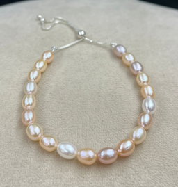 Silver Freshwater Pearl Bracelet