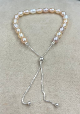Silver Freshwater Pearl Bracelet