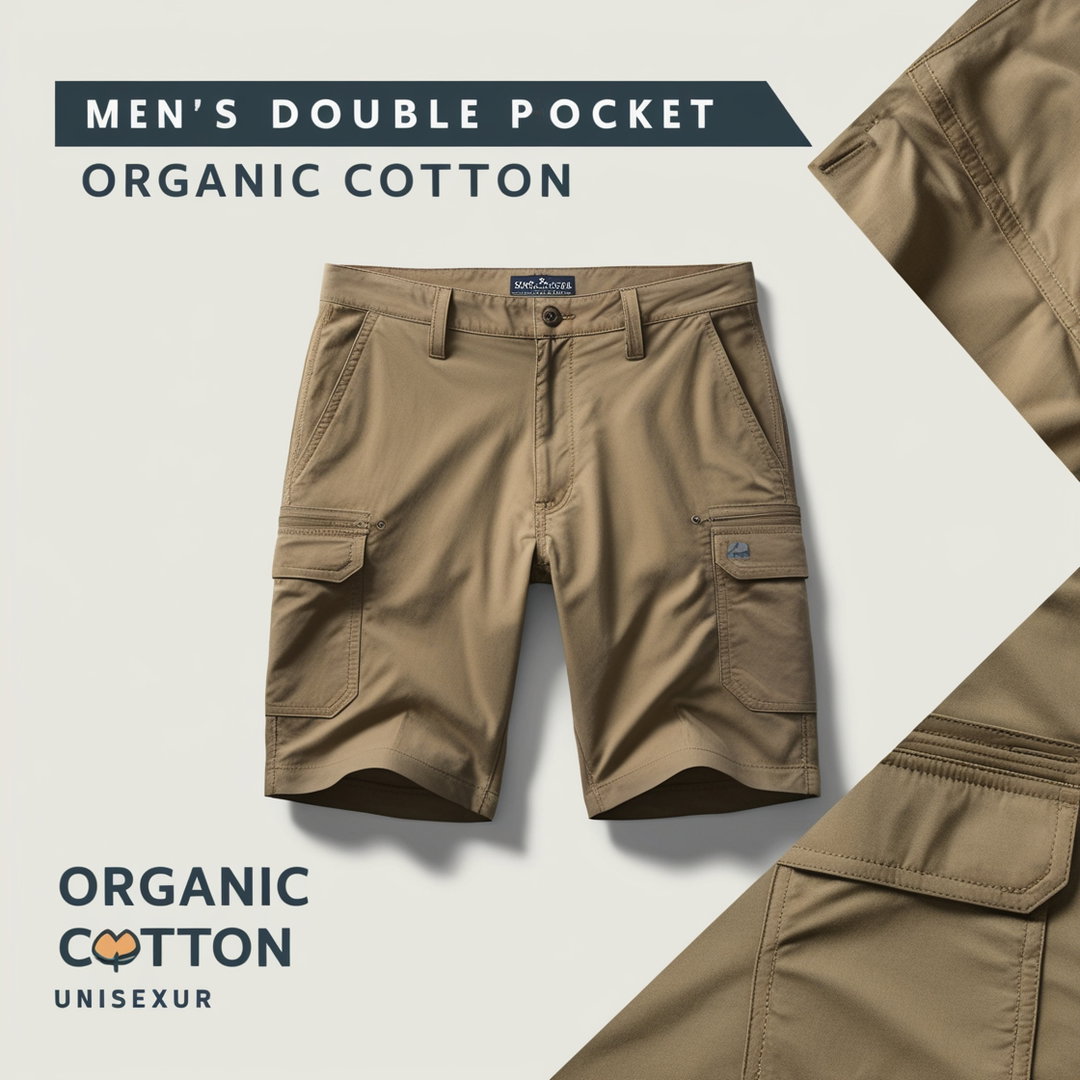 Men’s Double Pocket Organic Cotton Shorts
