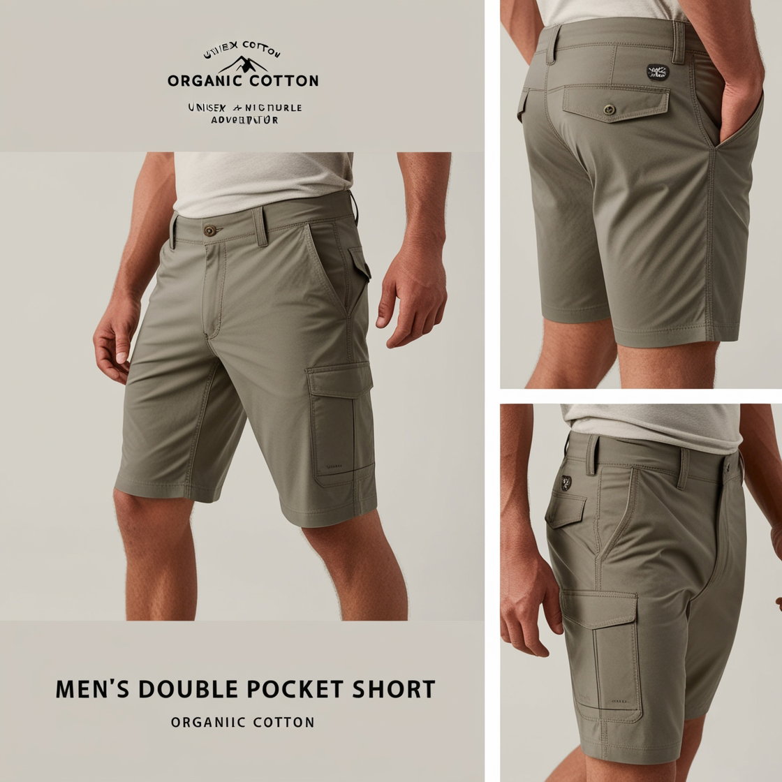 Men’s Double Pocket Organic Cotton Shorts_1