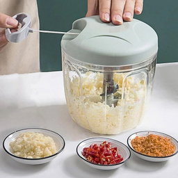 Mini Speedy Chopper - Manual Hand Pull Vegetable & Meat Mini Turbo Cutter