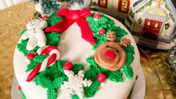 Decorated Fruit cake (1kg) Design 7