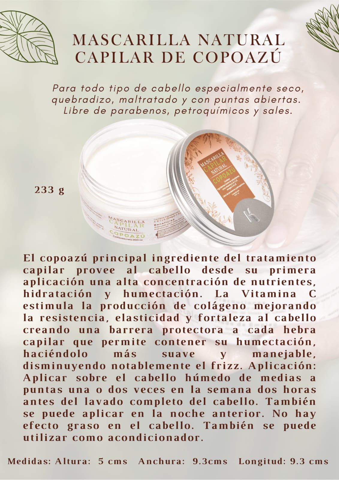 Mascarilla Capilar Natural Copoazú_2