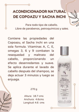 Acondicionador Natural De Copoazú y Sacha Inchi