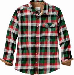 Legendary Whitetails Men's Buck Camp Flannel, Long Sleeve Plaid Button Down Casual Shirt
