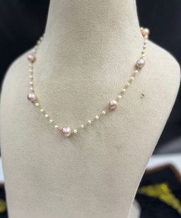 Handmade Freshwater Pearl in Sterling silver necklace 