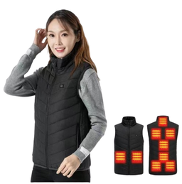 Veste Chauffante à 9 Zones – Modèle Sans Manches