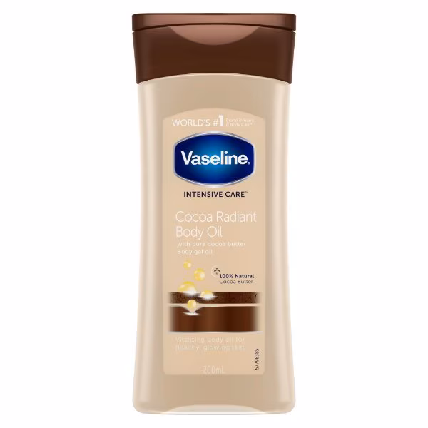 Vaseline Cocoa Body Oil 200ml (Pre-order)