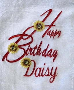 Customized hand towels (birthday)