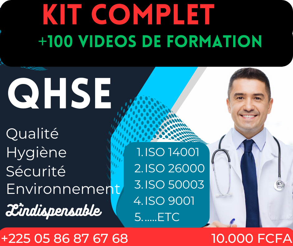 KIT QHSE +100 VIDEOS DE FORMATION