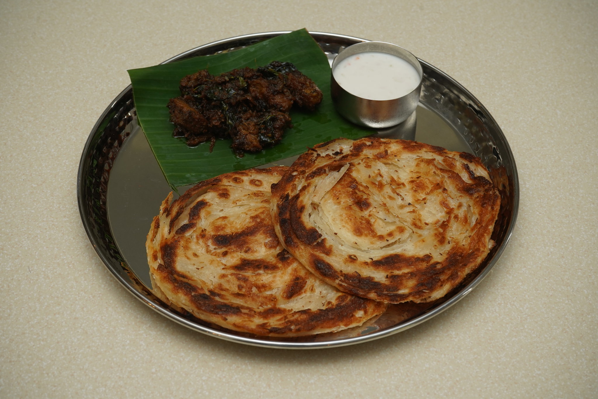 Malabar Parotta + Mutton Fry _0