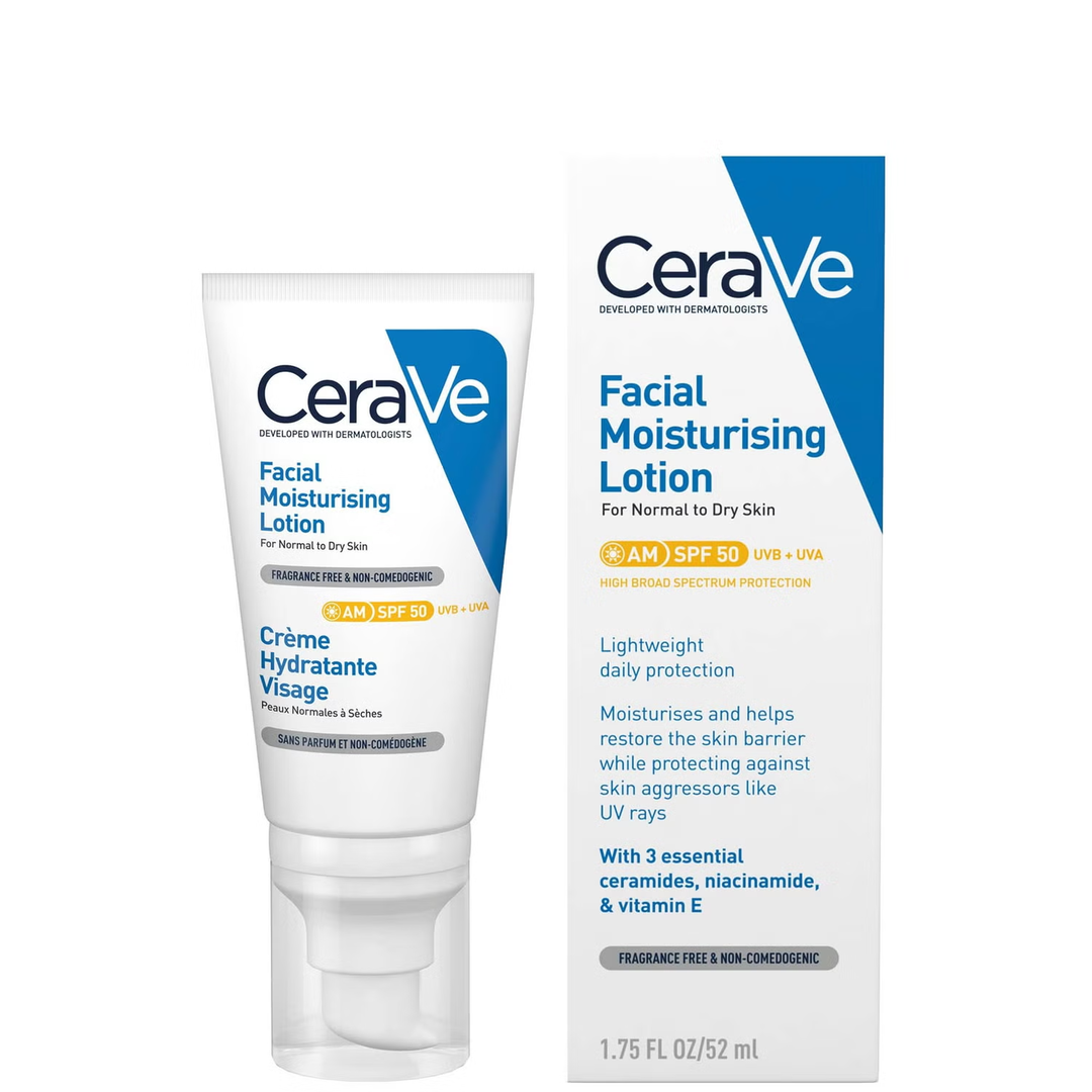 Cerave creme hydratante visage spf50
