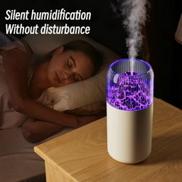 USB Air Humidifier Household Colorful Ambient Lights Large Fog Volume Car Misting Humidifier(White)