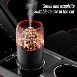 USB Air Humidifier Household Colorful Ambient Lights Large Fog Volume Car Misting Humidifier(White)